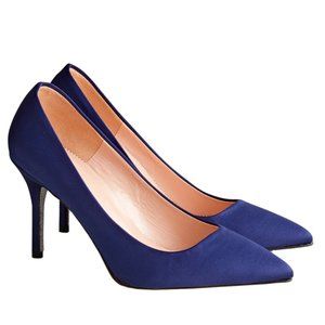 NWB J.Crew Satin Pumps with Glitter Sole